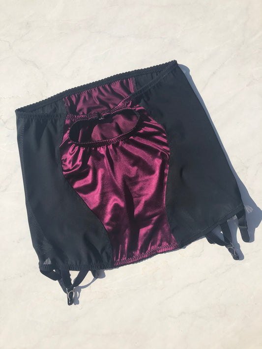 Elle Satin Longline 6 strap Girdle