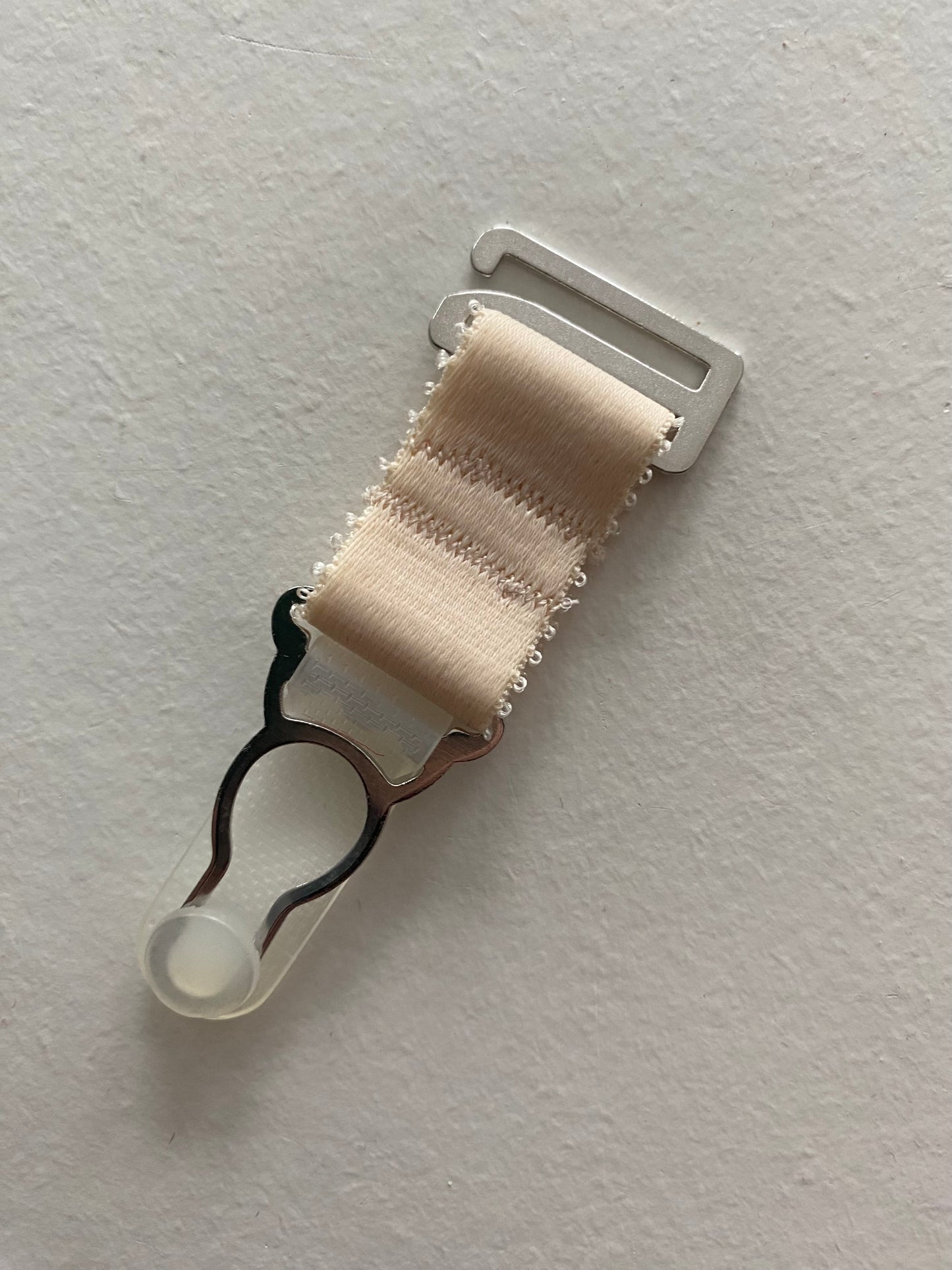 short suspender clips suspender straps garter clips garter straps for girdles and stockings. steel and strong Black white or biscotti beige 20mm wide extra wide. black elastic with strong silver steel garter grips