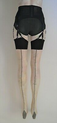 vintage inspired seamed nylon stockings Available in plus size by Pip & Pantalaimon retro and vintage inspired lingerie and shapewear made in italy