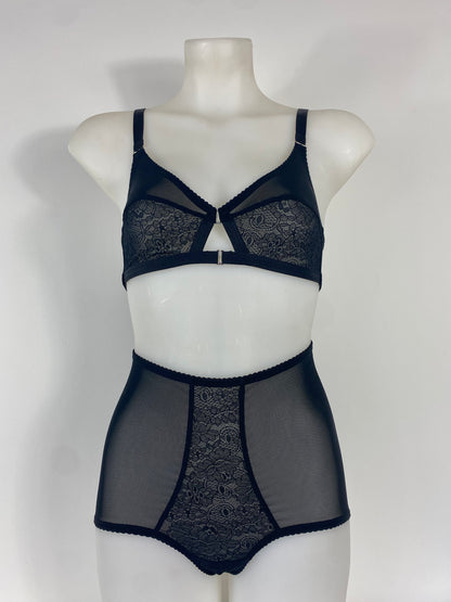 Black Cameo High Waisted Knicker