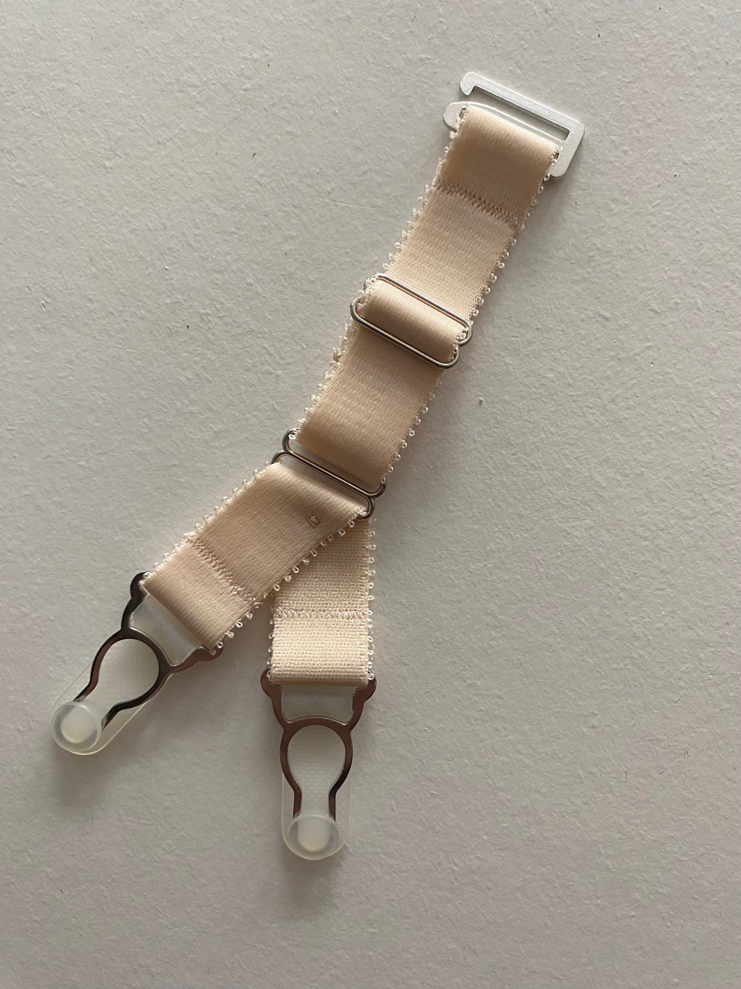  Double suspender straps Y strap garter with a hook on top to attach your corset or masque to seamed nylon stockings. 15mm wide elastic in colour black red white and nude beige biscotti peach.  20mm wide strong silver steel garter grips