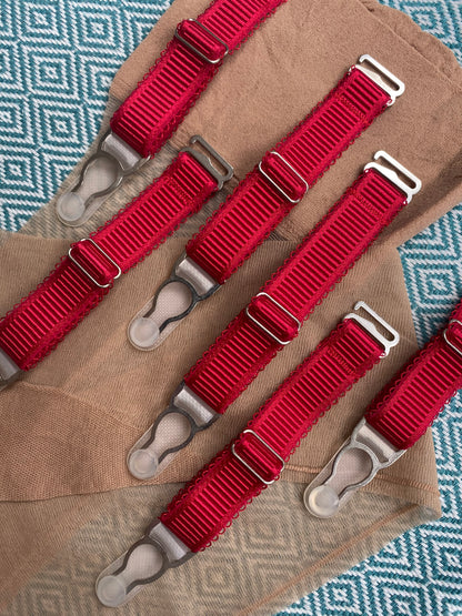 Red Suspender Strap 15mm Wide