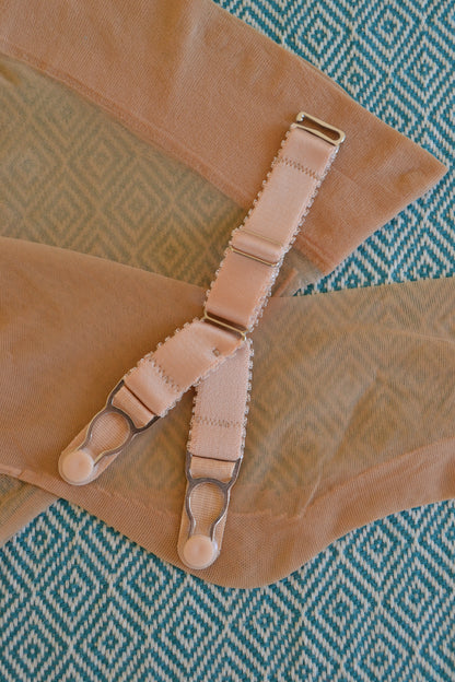 SPLIT Y STRAP ADJUSTABLE detachable suspe Double suspender straps Y strap garter with a hook on top to attach your corset or masque to seamed nylon stockings. 15mm wide elastic in colour black red white and nude beige biscotti peach.  20mm wide strong silver steel garter grips
